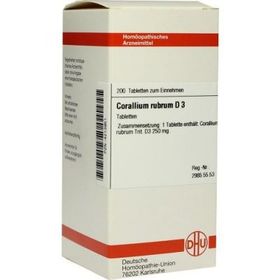Corallium Rubrum D 3 Tabletten (200 stk) – PZN 4213951 из Германии