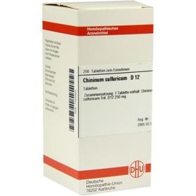 Chininum Sulfuricum D 12 Tabletten (200 stk) – PZN 7164420 из Германии