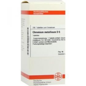 Chromium Metallicum D 6 Tabletten (200 stk) – PZN 7246945 из Германии