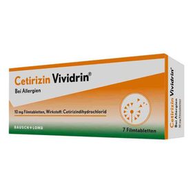 Cetirizin Vividrin 10mg (7 stk) – PZN 12364285 из Германии