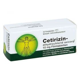 Cetirizindihydrochlorid axicorp 10mg (50 stk) – PZN 12376437 из Германии