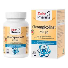 Chrompicolinat 250 [my]g in vegetarischen Kapseln (120 stk) – PZN 13253010 из Германии