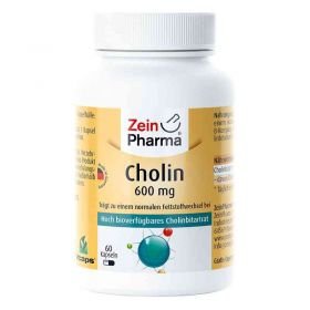 Cholin 600 mg rein aus Bitartrat veg.Kapseln (60 stk) – PZN 13475897 из Германии