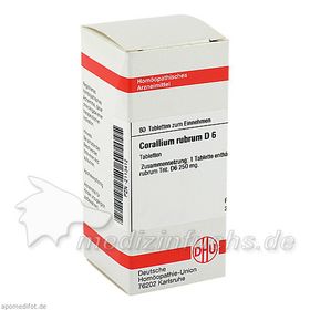 CORALLIUM RUBR D 6, 80 ST – PZN 2113412 из Германии