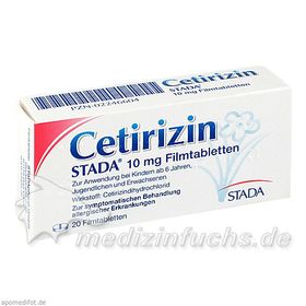 Cetirizin STADA 10mg Filmtabletten, 20 ST – PZN 2246604 из Германии