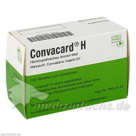 Convacard H, 100 ST – PZN 254491 из Германии