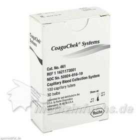 Coagu Chek Systems Kapillaren, 100 ST – PZN 2842619 из Германии