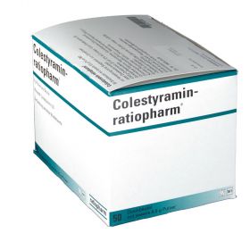 Colestyramin-ratiopharm, 50 ST – PZN 3740269 из Германии