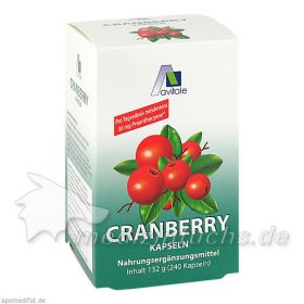 Cranberry Kapseln 400mg Sparpackung, 240 ST – PZN 4347717 из Германии
