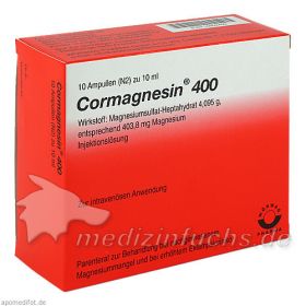 CORMAGNESIN 400, 10X10 ML – PZN 4652403 из Германии