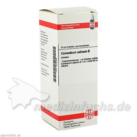 CORIANDRUM SATIVUM Urt=D 1, 50 ML – PZN 589 из Германии