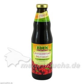 CRANBERRY SAFT Bio Muttersaft EDEN, 750 ML – PZN 7405504 из Германии
