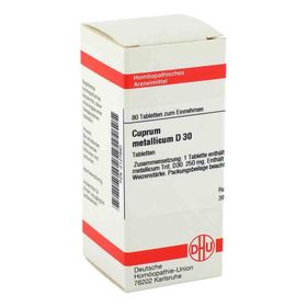 Cuprum Metallicum D 30 Tabletten (80 stk) – PZN 2127880 из Германии
