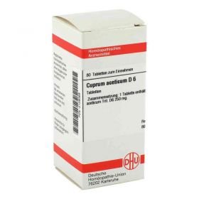 Cuprum Aceticum D 6 Tabletten (80 stk) – PZN 2128069 из Германии