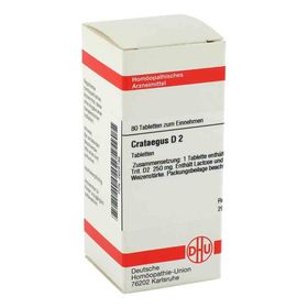 Crataegus D 2 Tabletten (80 stk) – PZN 2629185 из Германии