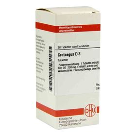 Crataegus D 3 Tabletten (80 stk) – PZN 2629191 из Германии