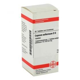 Cuprum Sulfuricum D 6 Tabletten (80 stk) – PZN 2629481 из Германии