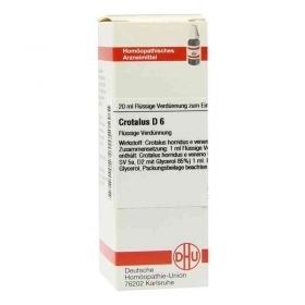 Crotalus D 6 Dilution (20 ml) – PZN 4214235 из Германии