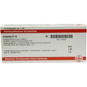 Crotalus D 12 Ampullen (10X1 ml) – PZN 7166057 из Германии