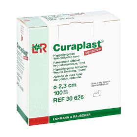 Curaplast Strips Sensitiv rund 2,3cm (100 stk) – PZN 7632921 из Германии