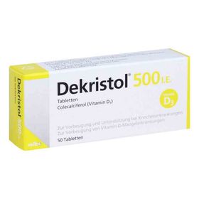Dekristol 500 I.e. Tabletten (50 stk) – PZN 10068915 из Германии