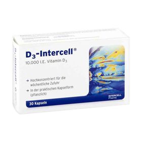 D3-intercell 10000 I.e. Kapseln (30 stk) – PZN 10210365 из Германии