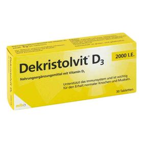 Dekristolvit D3 2.000 I.e. Tabletten (30 stk) – PZN 10818517 из Германии