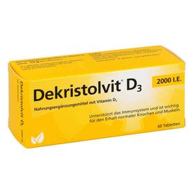 Dekristolvit D3 2.000 I.e. Tabletten (60 stk) – PZN 10818523 из Германии