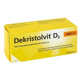 Dekristolvit D3 4.000 I.e. Tabletten (60 stk) – PZN 10818581 из Германии