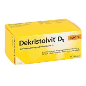 Dekristolvit D3 4.000 I.e. Tabletten (90 stk) – PZN 10818598 из Германии