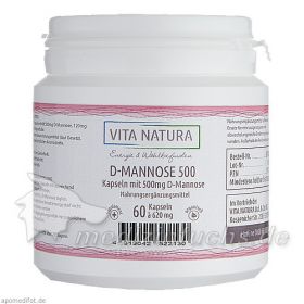 D-Mannose Kapseln 500mg, 60 ST – PZN 11578653 из Германии