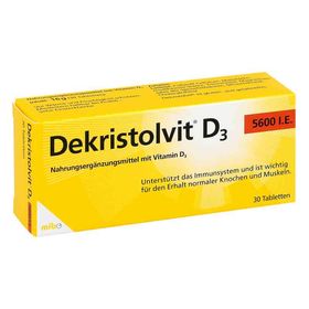 Dekristolvit D3 5.600 I.e. Tabletten (30 stk) – PZN 11709687 из Германии