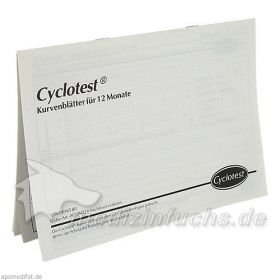 cyclotest Kurvenblätter für Fruchtbarkeitsprofil, 1 P – PZN 1498580 из Германии
