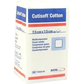 Cutisoft Cotton Kompressen 7.5x7.5cm unsteril, 100 ST – PZN 1499355 из Германии