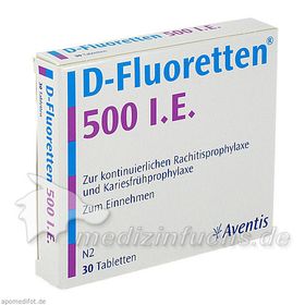 D FLUORETTEN 500, 30 ST – PZN 1610120 из Германии