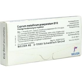 CUPRUM MET PRAEP D10, 8X1 ML – PZN 1621483 из Германии
