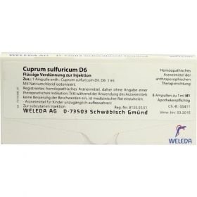 CUPRUM SULF D 6, 8X1 ML – PZN 1621537 из Германии
