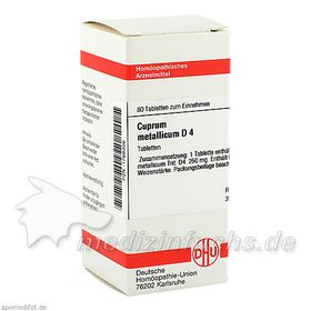 CUPRUM MET D 4, 80 ST – PZN 1768306 из Германии