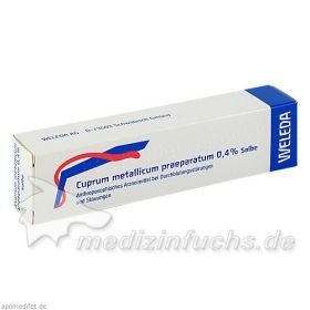 Cuprum metallicum praeparatum 0.4%, 23 G – PZN 2050232 из Германии