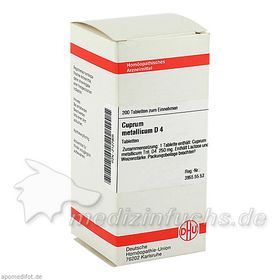 CUPRUM MET D 4, 200 ST – PZN 2127905 из Германии