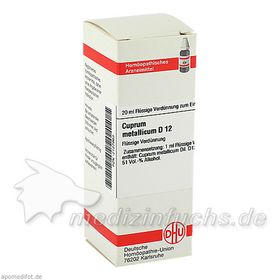 CUPRUM MET D12, 20 ML – PZN 2127963 из Германии