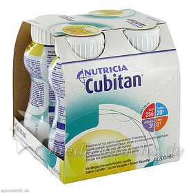 Cubitan Vanillegeschmack Trinkflasche, 4X200 ML – PZN 247344 из Германии