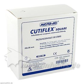 CUTIFLEX SQUARE 38x38mm Strips, 100 ST – PZN 2506643 из Германии