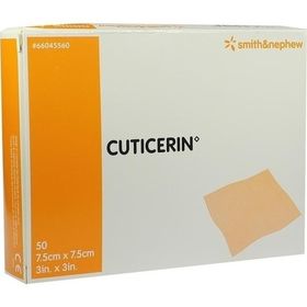 Cuticerin 7.5X7.5cm Gaze m. Salbenbeschichtung, 50 ST – PZN 254172 из Германии