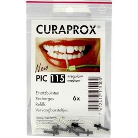 CURAPROX PIC 115 regular medium black, 6 ST – PZN 258626 из Германии