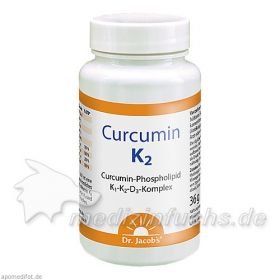 Curcumin K2 Dr. Jacob's, 60 ST – PZN 2647384 из Германии