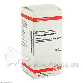 CUPRUM ARSENIC D 6, 200 ST – PZN 2812156 из Германии