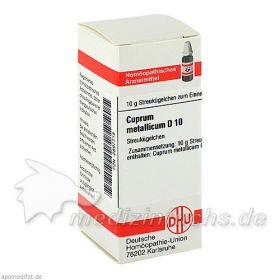 CUPRUM MET D10, 10 G – PZN 2897715 из Германии