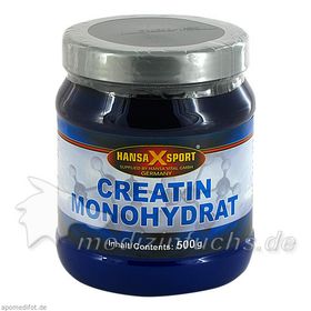 Creatin monohydrat Pulver, 500 G – PZN 3040402 из Германии