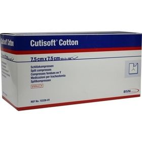Cutisoft Cotton Schlitzkompressen steril 7.5x7.5cm, 50X2 ST – PZN 3898935 из Германии